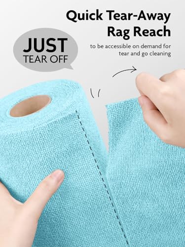 Microfiber Cleaning Cloth Roll (60 Count)