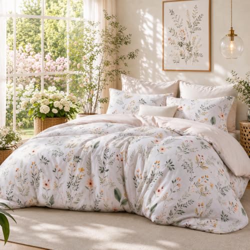 Garden Leaves Bed in a Bag Queen 7 Pieces