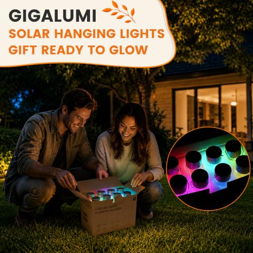 Solar Hanging Lights Outside Solar Christmas Decoration Light 16Pc (16 Count)