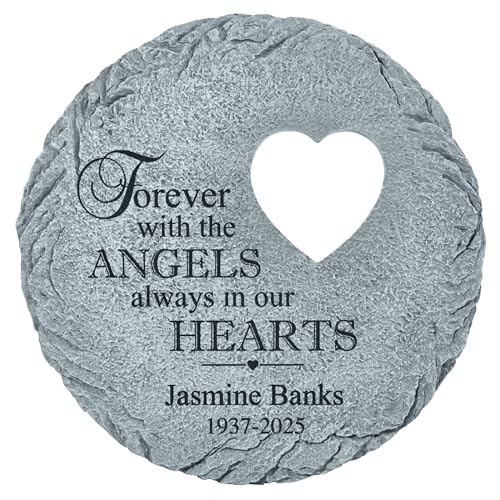 Personalized Always in Our Hearts Memorial Garden Stone