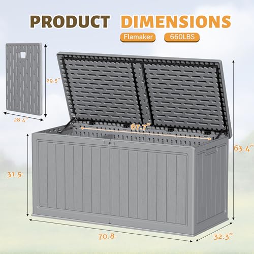Resin Deck Box 270 Gallon