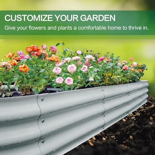 Gardmax Galvanized Raised Garden Bed