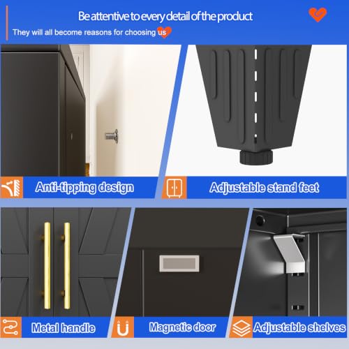 74.8" Tall Kitchen Pantry Cabinet