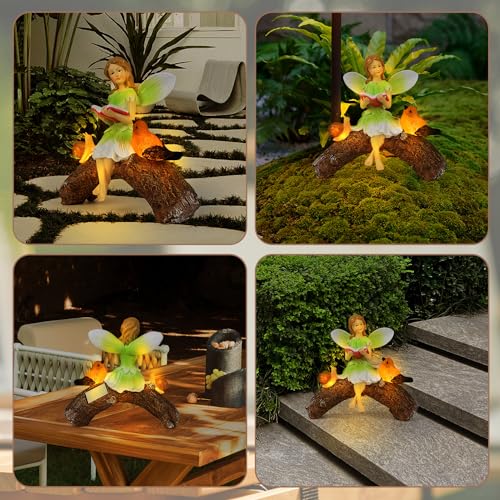 Garden Flower Fairy Statue Decor