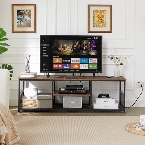 TV Stand with Power Outlets for Televisions up to 65Inch