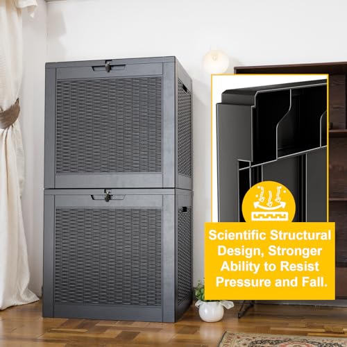 31 Gallon Deck Boxes Outdoor Waterproof