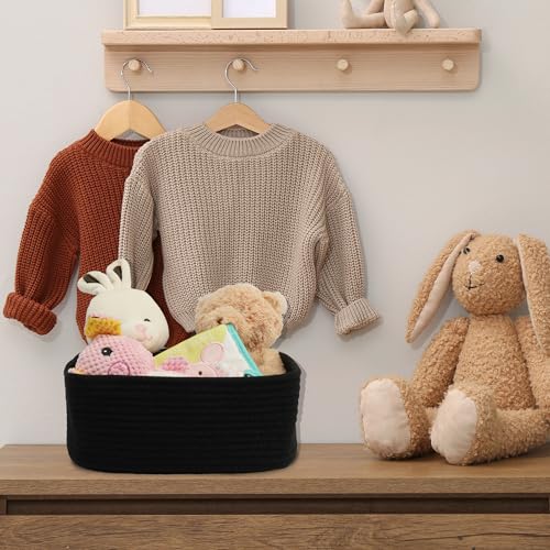Small Woven Storage Baskets for Shelves (3 Count)
