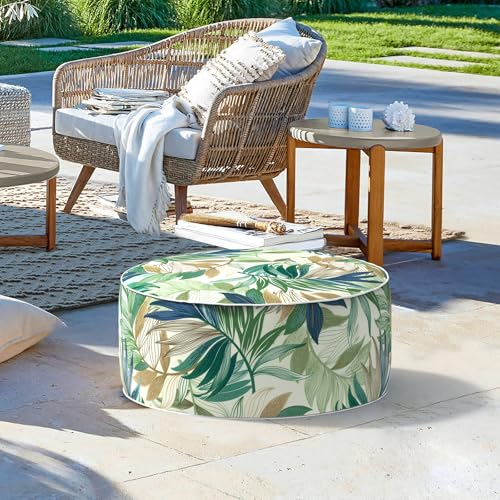 Inflatable Stool Ottoman Footrest with Handle