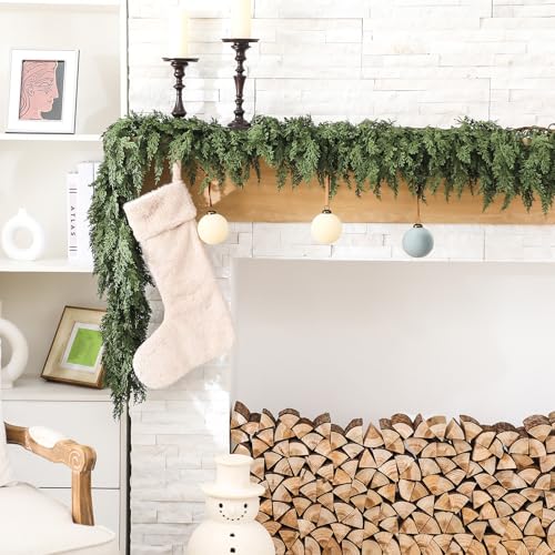 1 Pcs 9 ft Artificial Cedar Garland for Christmas (9 Foot)