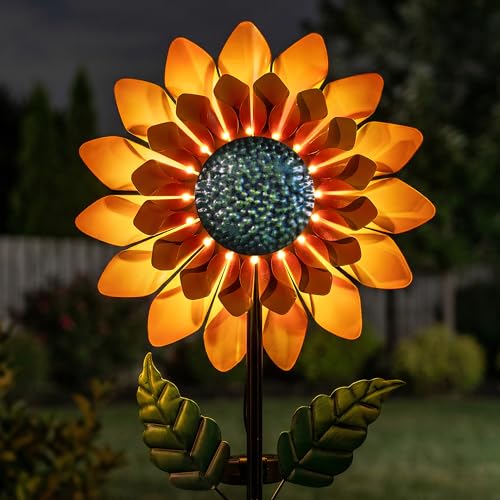 Sunflower Solar Wind Spinner