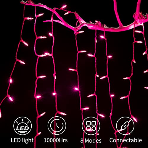 Pink Mini Christmas Lights