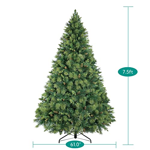 Vail 7.5ft Prelit Artificial Christmas Tree with Pine Cones