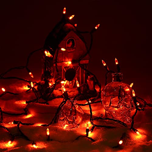 ODEERTONIC Orange Halloween Mini String Lights