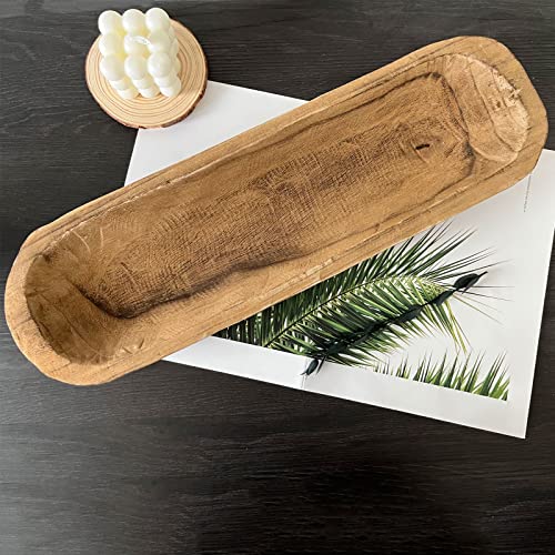 Wooden Dough Bowl Decor