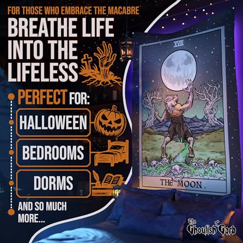 The Moon Tarot Card Tapestry