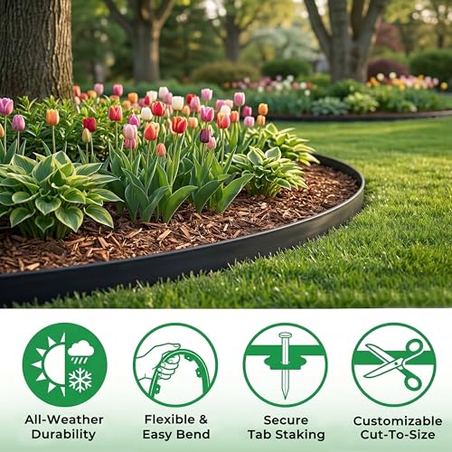 1.5" x100' Landscape Edging Kit with 120 Spikes