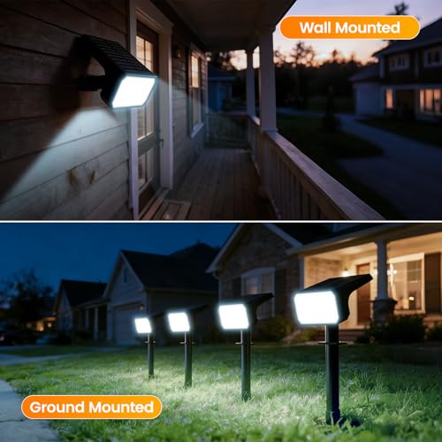 8 Pack Solar Spot Lights Outdoor Waterproof IP67 (8 Count)