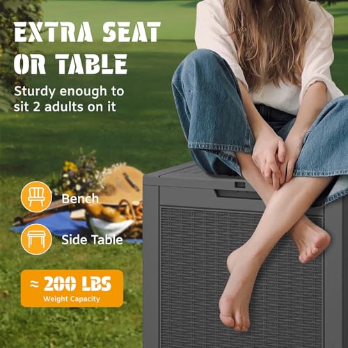 30 Gallon Outdoor Storage Box Waterproof