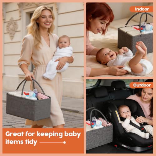 3In1 Baby Diaper Caddy Organizer