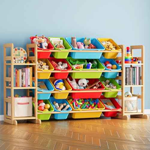 Toy Storage Organizer with 6 Shelves and 16 Bins (6 Count)