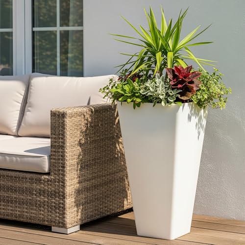 Garden Large 28 in.Tall Planters Set of 2 for Indoor and Outdoor (2 Count)