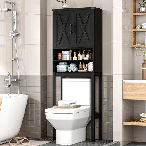 Over The Toilet Storage Cabinet with Adjustable Shelf