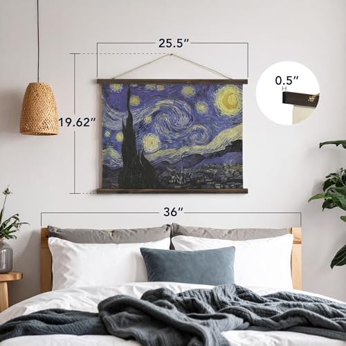 The Starry Night Over the Rhone Tapestry Wall Art by Vincent van Gogh