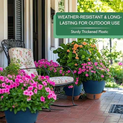 2 Pack 10 inch Plant Pots (2 Count)