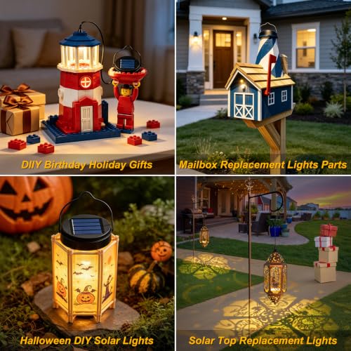 AA 600Mah Solar Light Replacement Top Parts for Solar Outdoor Lantern