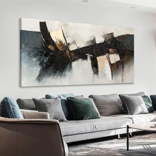 Black Wall Art Abstract Wall Decor Modern Artwork Canvas Prints Picture Canvas Art Wall Decor Modern Abstract Art Bedroom Living Room Office Decoration Ready To Hang 24"X48"