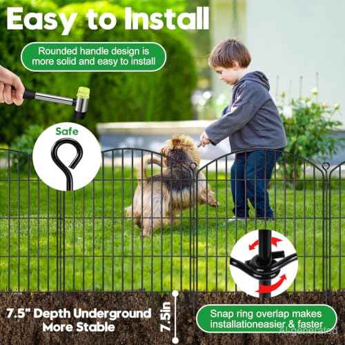 Decorative Garden Fence 32in