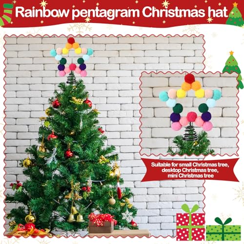 Felt Ball Star Christmas Tree Topper