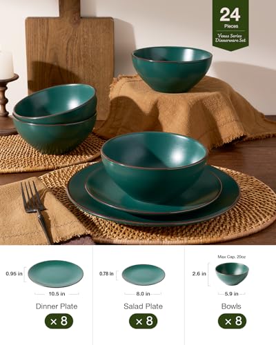 Venus Plates and Bowls Sets with Rim (24 Count)