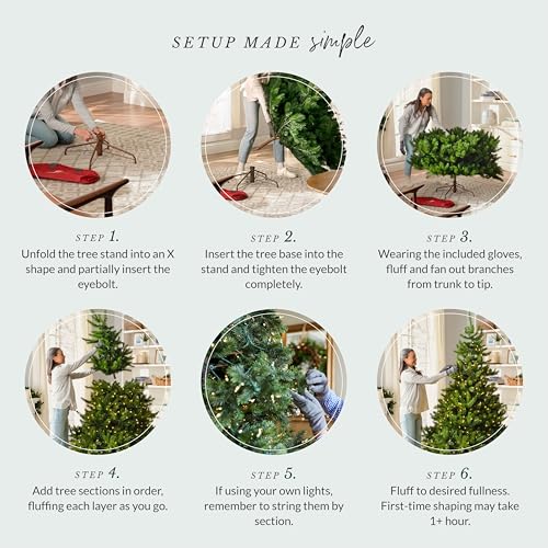 5.5 ft Unlit Classic Blue Spruce