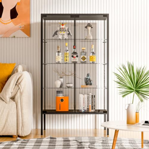 Iron Frame Glass Display Cabinet