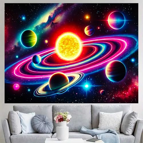 Galaxy Tapestry Uv Reactive Tapestry 78 x 59 Inch
