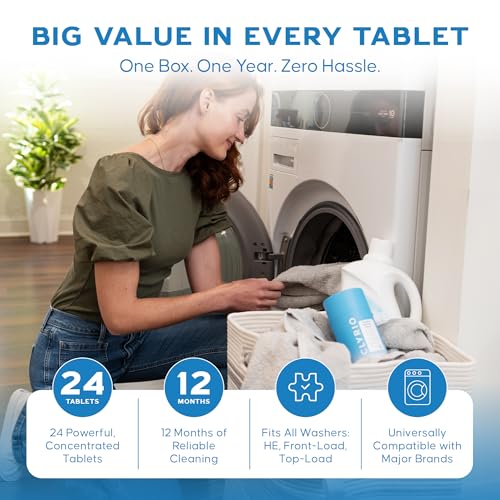 Washing Machine Cleaner Tablets (24 Count)