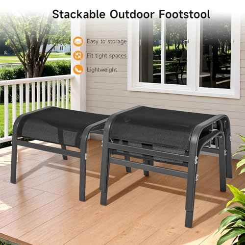 Outdoor Ottoman Set of 2 (2 Count)