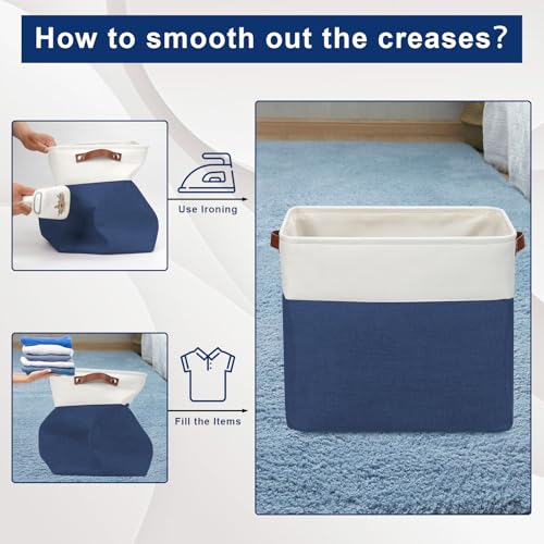Large Fabric Storage Baskets (3 Count)