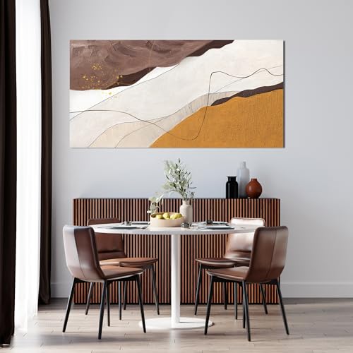 Canvas Wall Art Decor for Living Room 20"x40" Abstract White Wall Art Decor