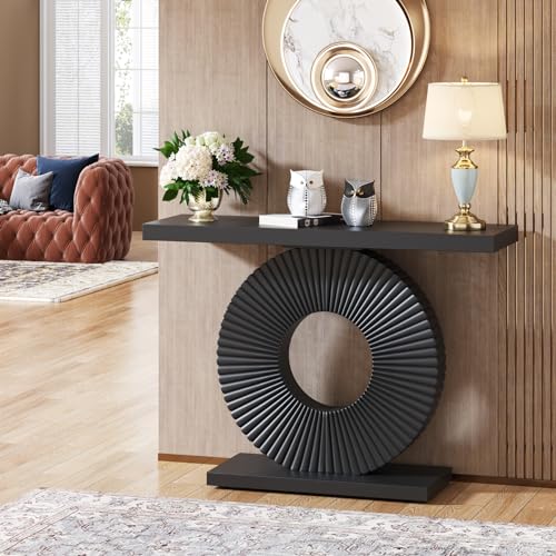 Modern Console Table with Geometric Base