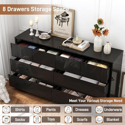 Black Malm Dresser for Bedroom