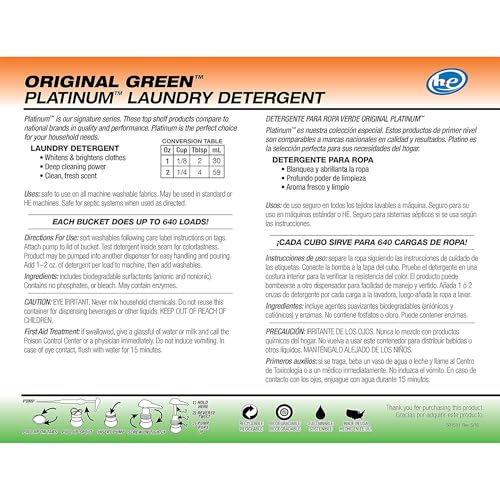 3X Platinum Liquid Laundry Detergent (640 Fl Oz)