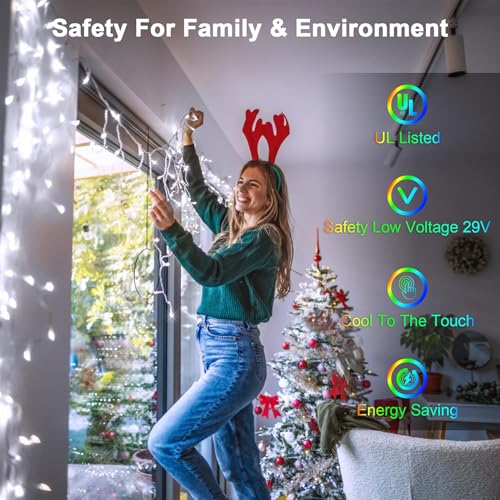 132FT 1332 LED Outdoor Christmas Lights