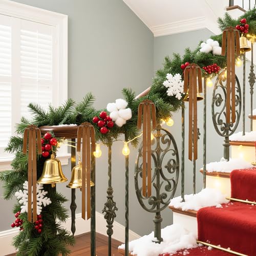 8Pcs Large Velvet Bows for Christmas Tree (8 Count)