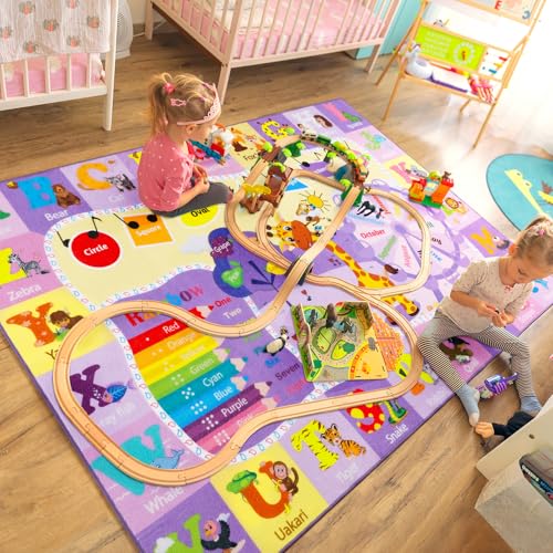 BENRON 3x5 Playroom Rug for Kids Washable