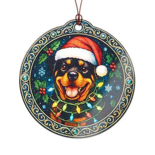 Rottweiler Christmas Ornament