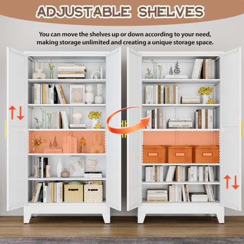 78.7" Tall Metal Pantry Cabinet