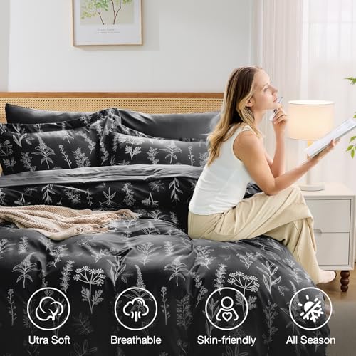 Black Full Comforter Set