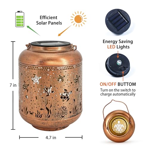 Sea Turtle Solar Lanterns Outdoor Waterproof